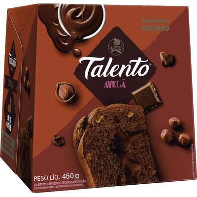 Panetone Garoto Talento Avelã 450g