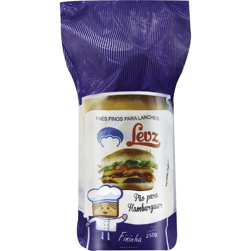 Pão de Hambúrguer Levz 250g