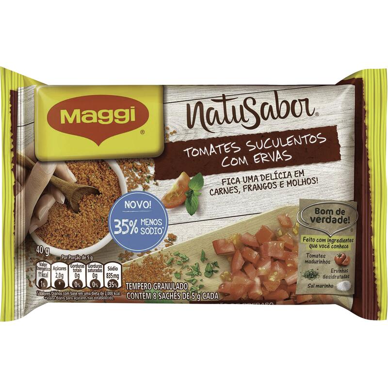 Tempero Natusabor Maggi Tomate e Ervas 40g