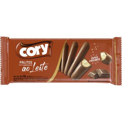 Biscoito Palito de Chocolate Cory Ao Leite 90g