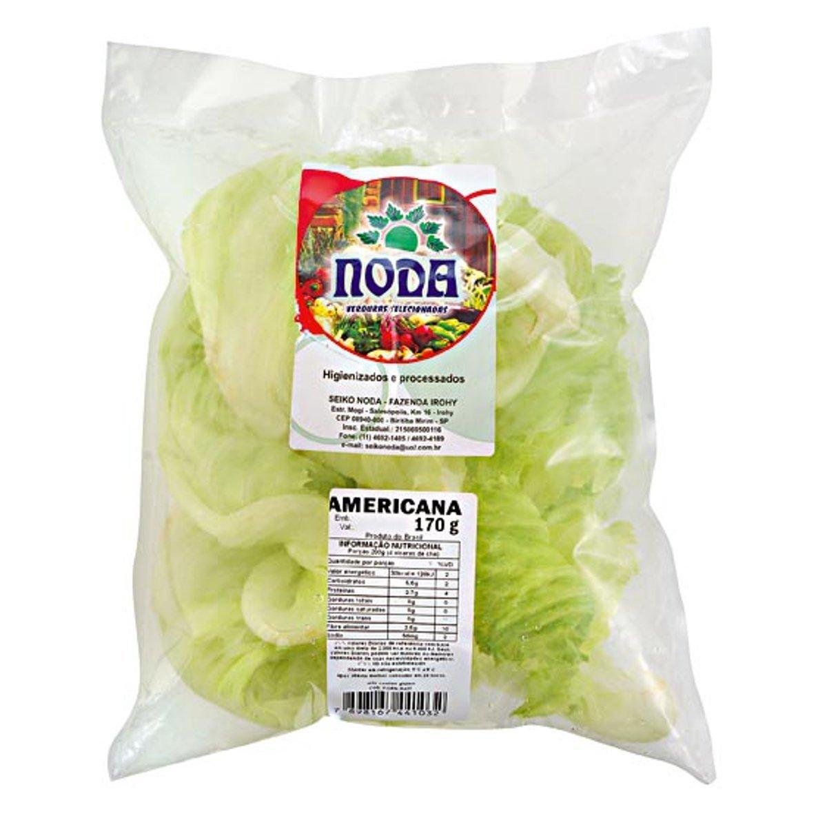 Alface Americana Higienizada 170g