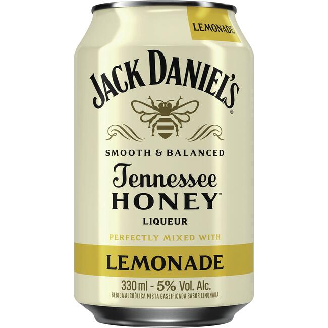 Bebida Alcoólica Mista Jack Daniel's Honey Lemonade 330ml