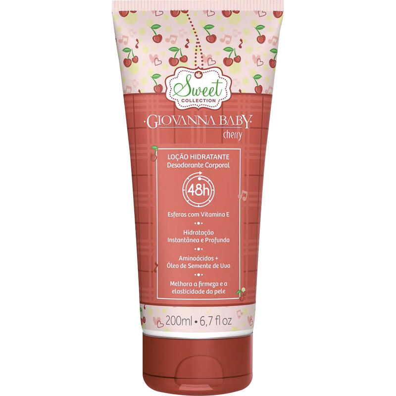 Loção Hidratante Giovanna Baby Cherry 200ml