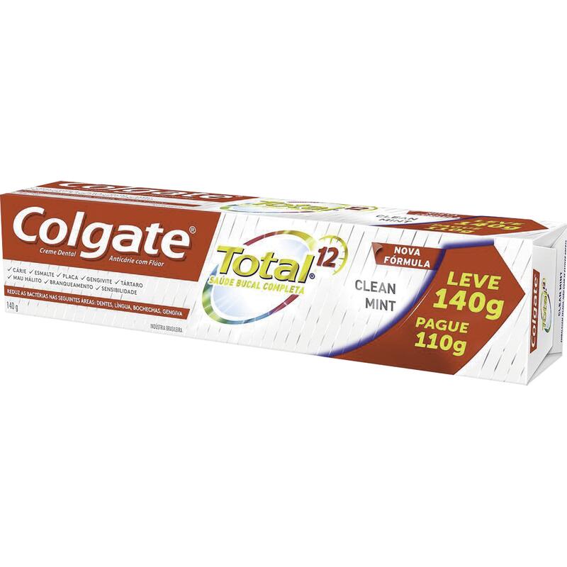 Creme Dental Colgate Total 12 Clean Mint 140g