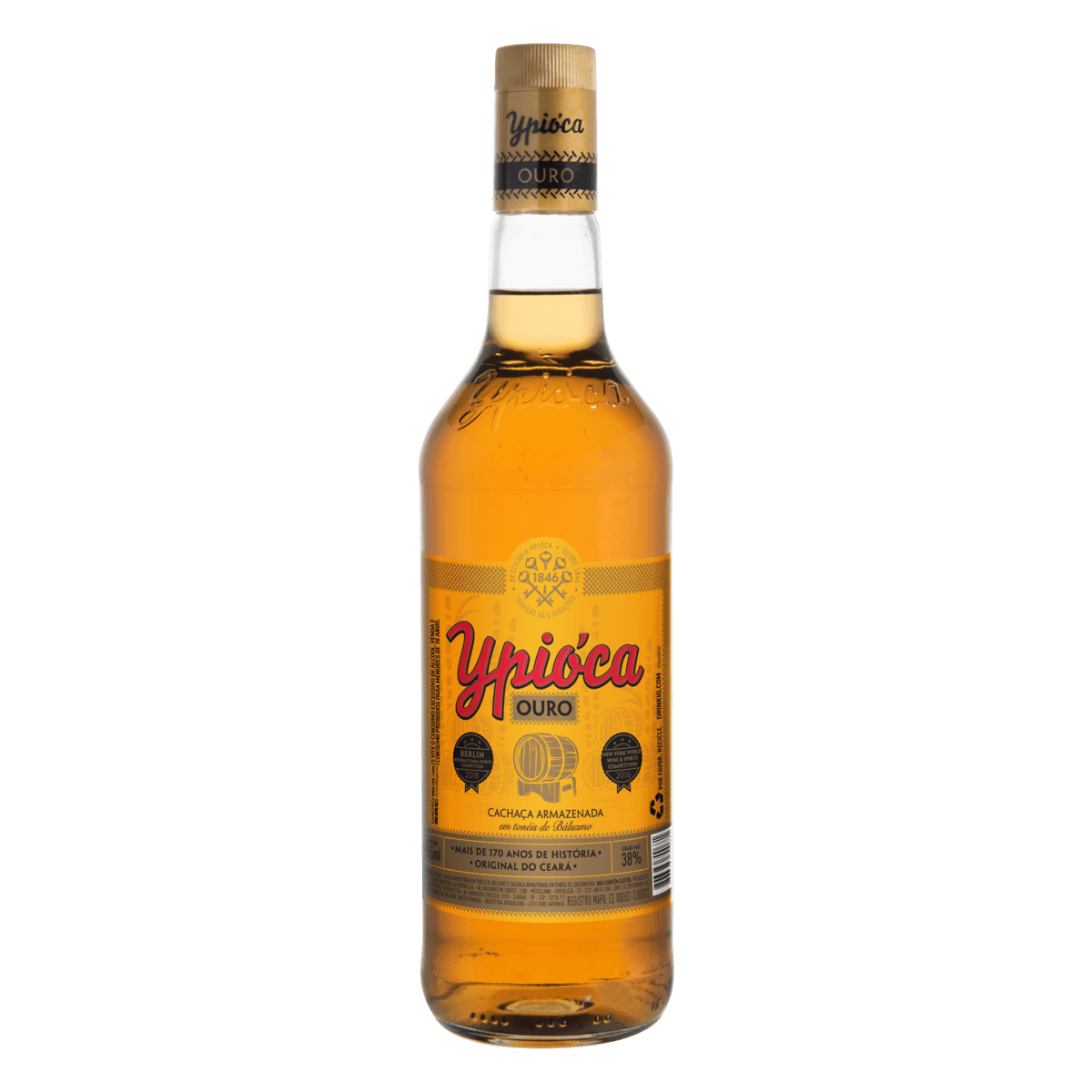 Cachaça Ouro Ypióca Garrafa 965ml