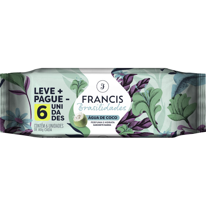 Sabonete Francis Brasilidades Branco 6x80g