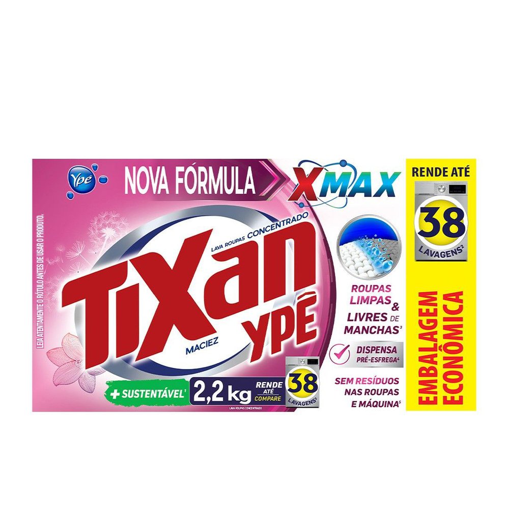 Sabão em Pó Tixan 2,2kg Maciez