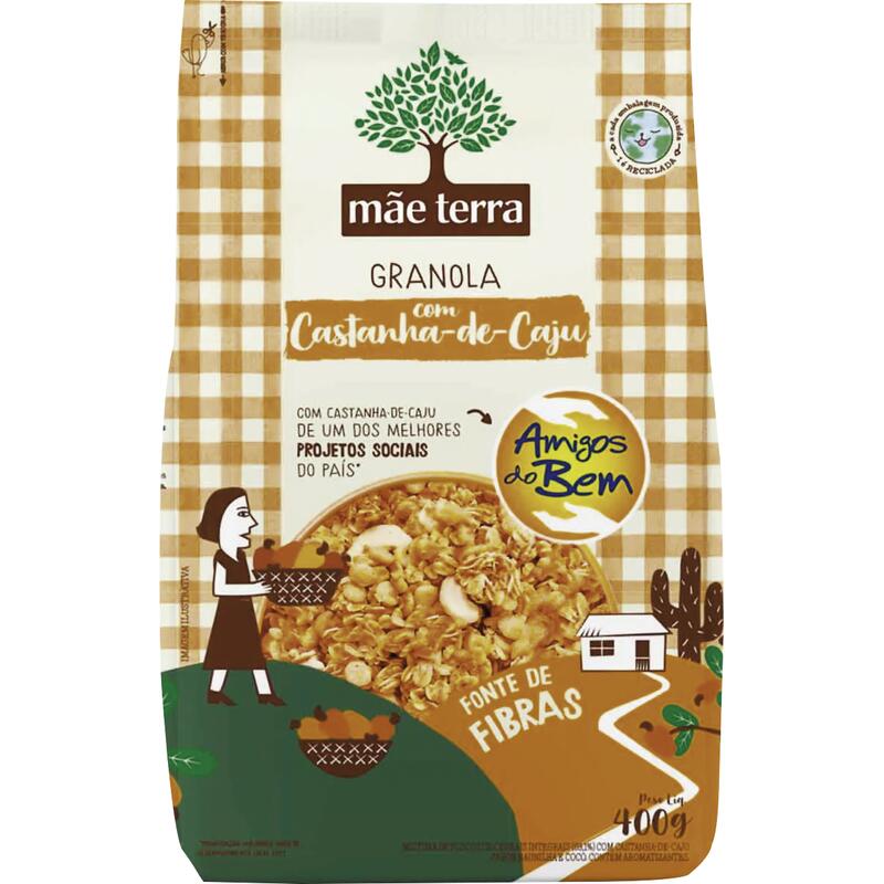 Granola mãe terra Castanha-de-caju Amigos do Bem 400 g