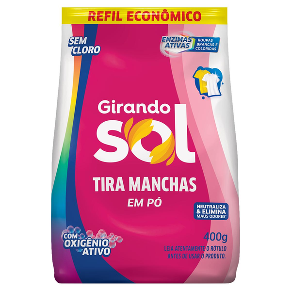 Tira-manchas Girando Sol 400g - Sem Cloro - Sachê