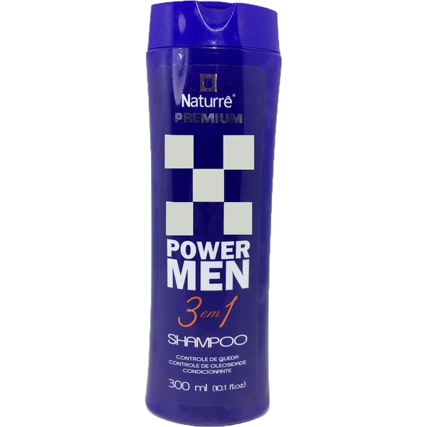 Shampoo Naturrê 300ml -  Power Men - 3 em 1