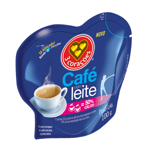 Café com Leite 3 Corações 100g