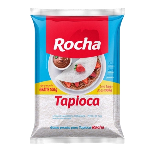Tapioca Rocha 1kg Leve 1kg Pague 900g
