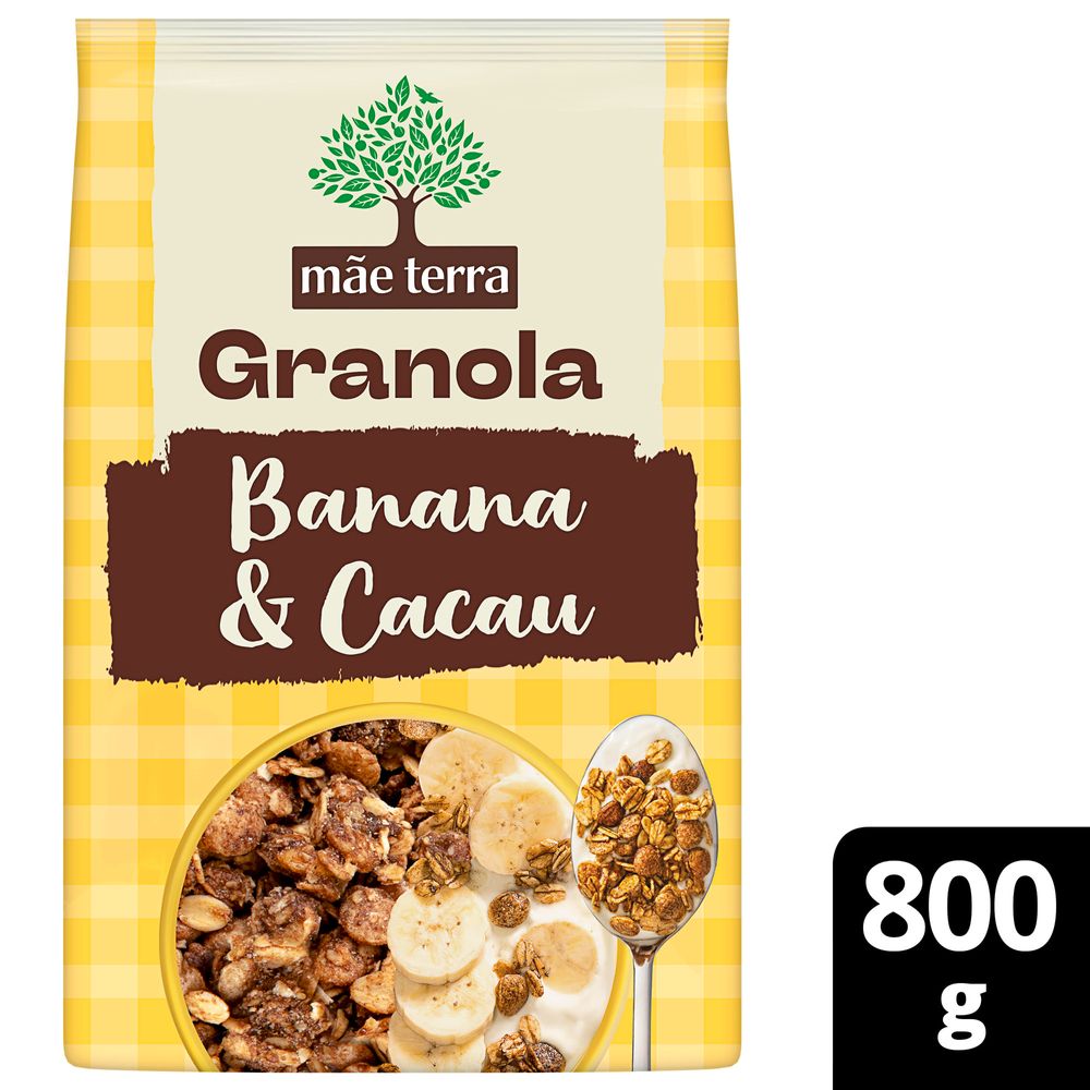 Granola Mãe Terra Banana e Cacau 800g