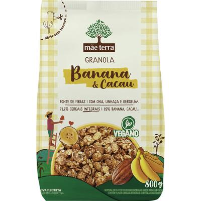 Granola Mãe Terra Banana e Cacau 800g