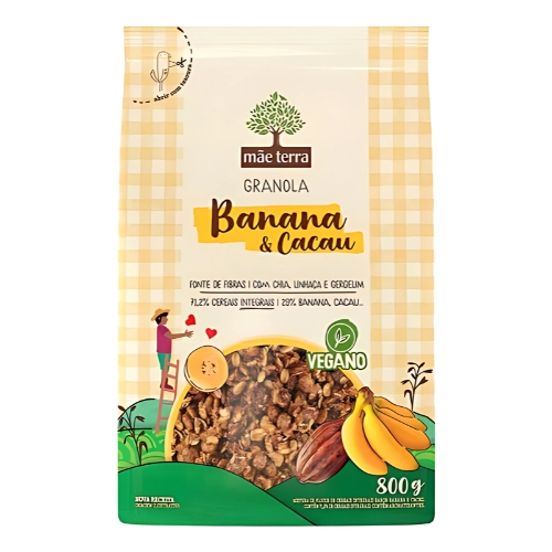 Granola Mãe Terra Banana e Cacau 800g