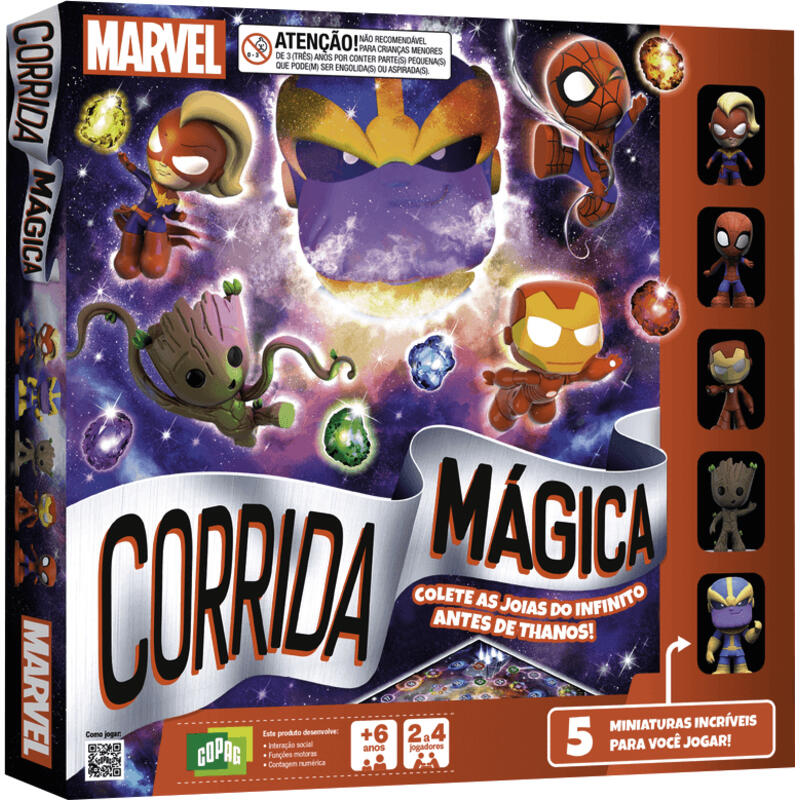 Jogo Corrida Mágica Copag Marvel un