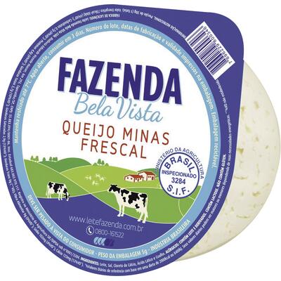 Queijo Minas Frescal Fazenda Bela Vista Preço por quilo na peça