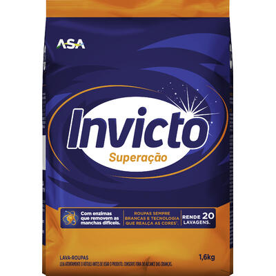 Lava Roupas em Pó Invicto Superação 1,6kg