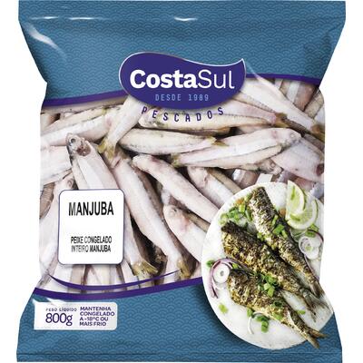 Peixe Manjuba Inteira Costa Sul Congelada 800g