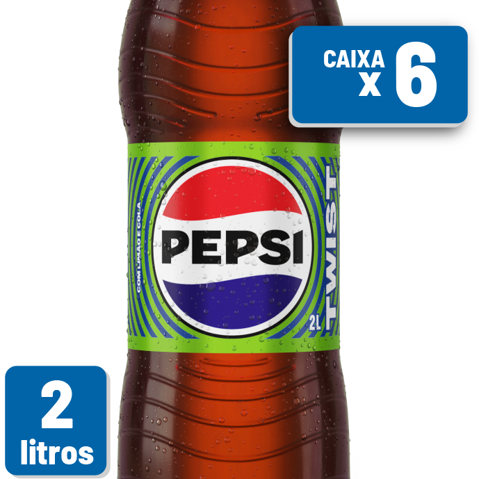 Refrigerante Pepsi Twist Pet 2L Caixa c/ 6 un