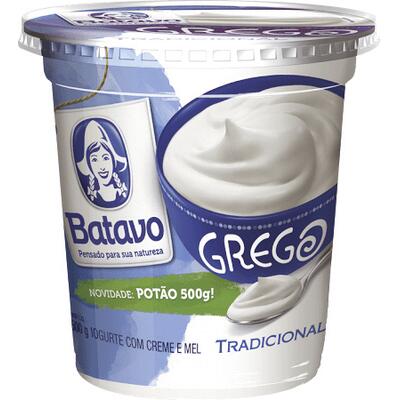 Iogurte Batavo Grego Tradicional 500g