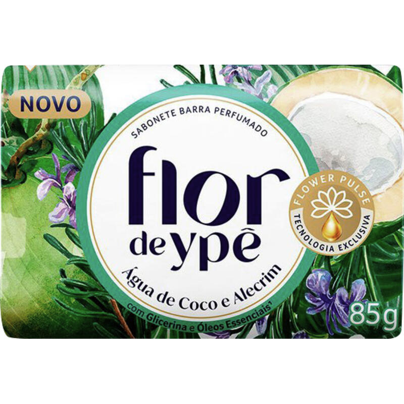 Sabonete Flor de Ypê Água de Coco e Alecrim 85g