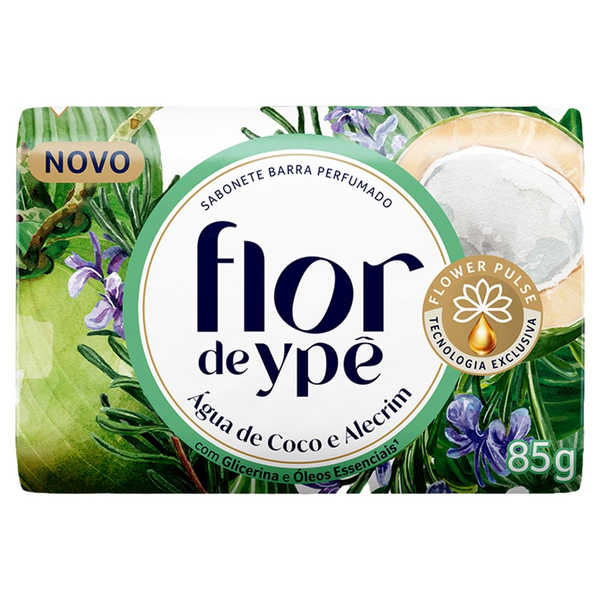 Sabonete Flor de Ypê Água de Coco e Alecrim 85g