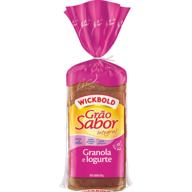 Pão de Forma Grão Sabor Wickbold Granola e Iogurte 300g