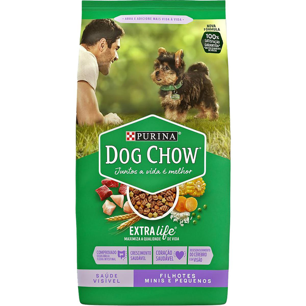 Ração Dog Chow 3kg - Filhotes - Raças Pequenas