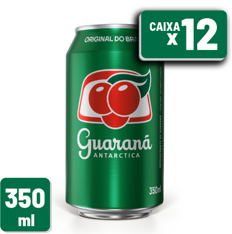Refrigerante Guaraná Antarctica Lata 350ml Caixa c/ 12 un