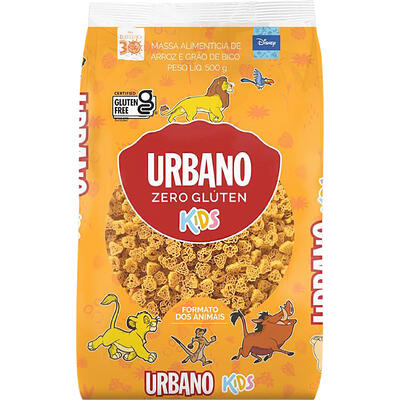 Massa de Arroz Urbano 500g - Sem Glúten - Kids - Animais
