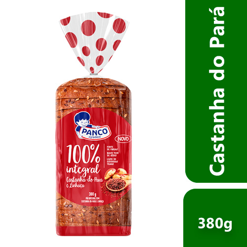 Pão de Forma Panco Vida 100% Castanha e Linhaça 380g