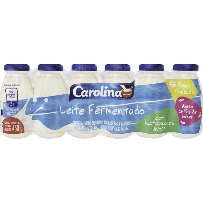Leite Fermentado Carolina 6x75g
