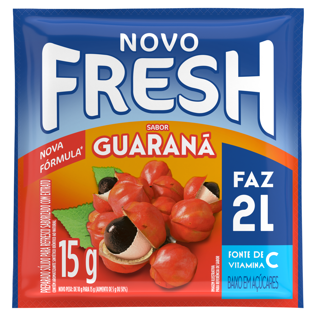 Refresco em Pó Guaraná Fresh Pacote 15g