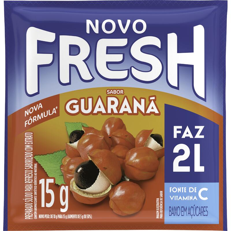 Refresco em Pó Guaraná Fresh Pacote 15g