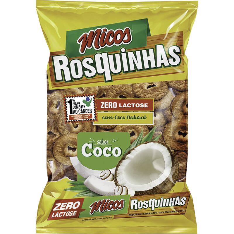 Biscoito Rosquinhas Micos Coco 350g