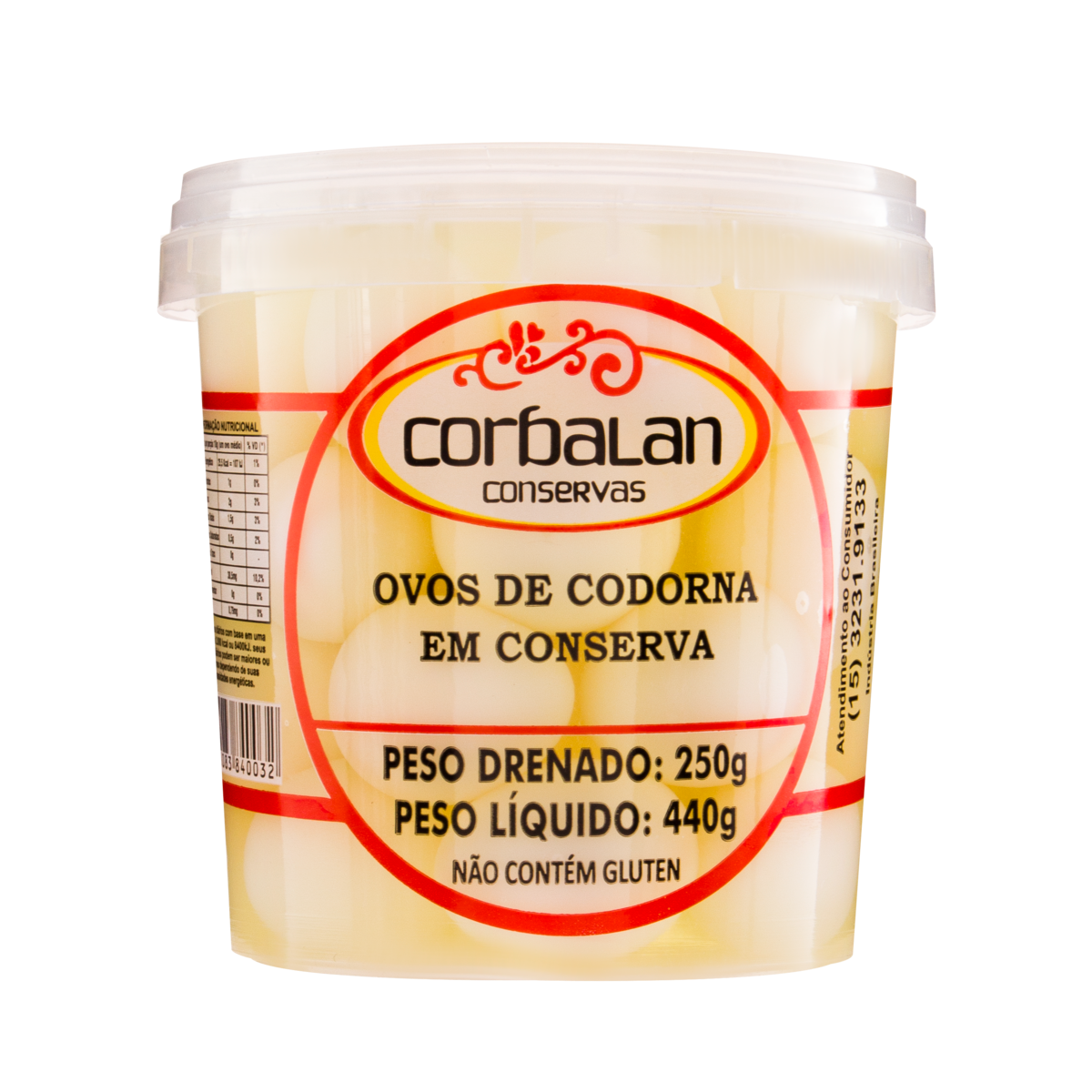 Ovos de Codorna em Conservas CORBALAN 440g