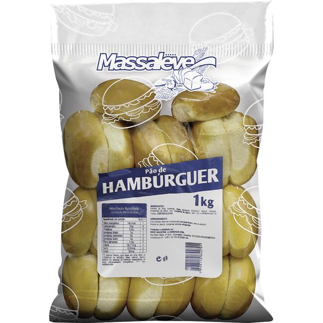 Pão de Hambúrguer Massaleve 1kg