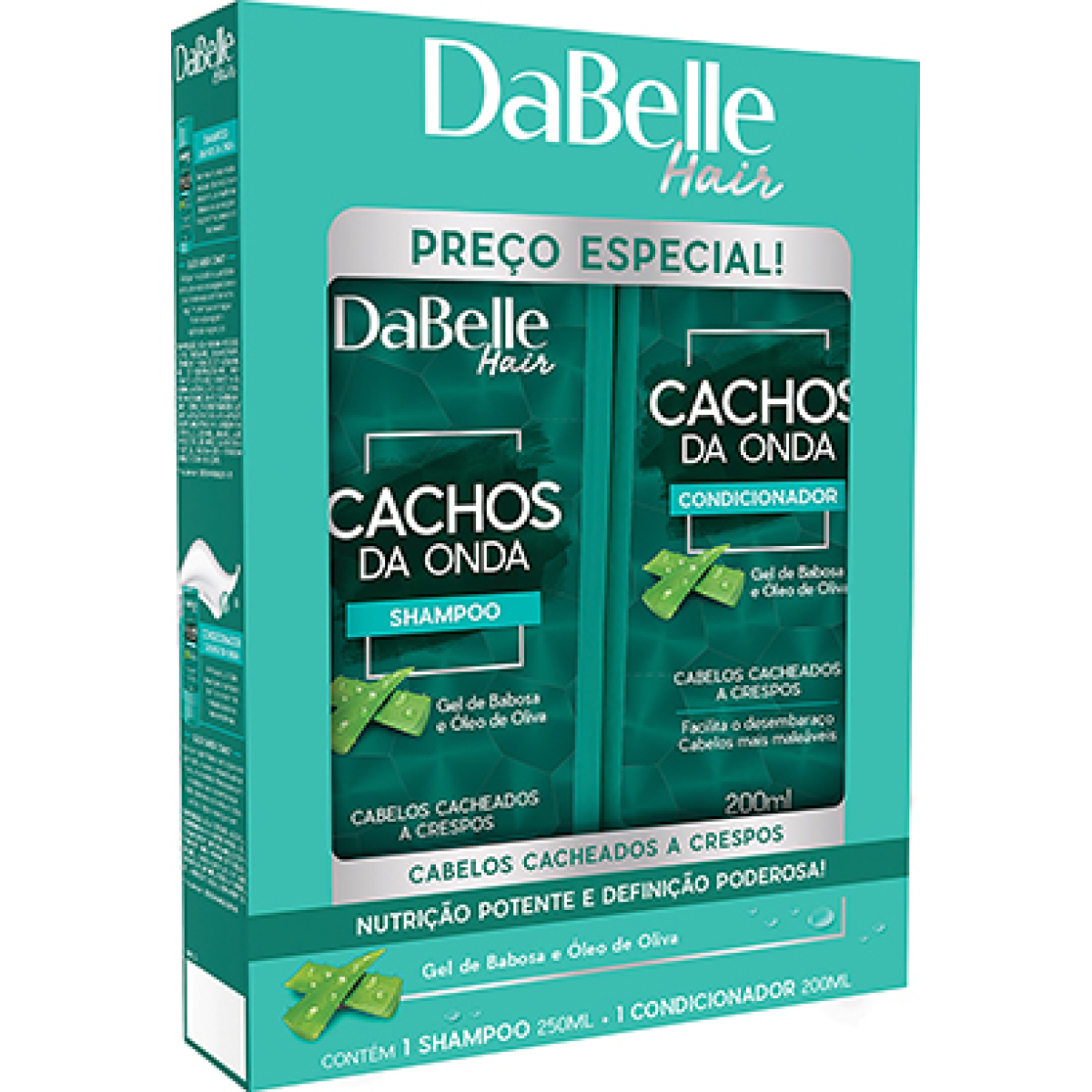 Kit Dabelle Shampoo + Condicionador Cachos Da Onda