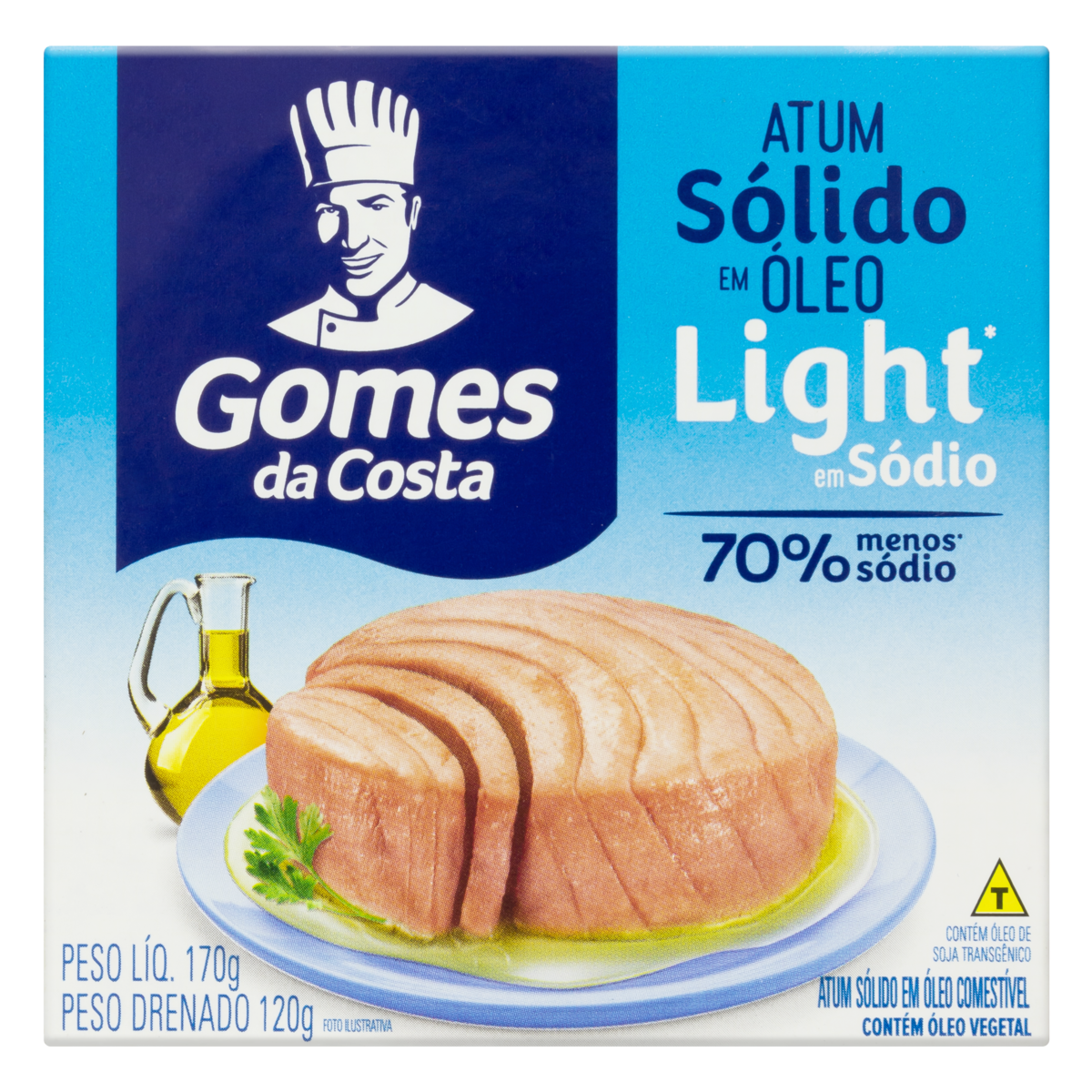 Atum Sólido em Óleo GOMES DA COSTA Baixo Sódio 170g