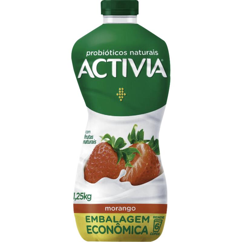 Leite Fermentado Activia Morango 1,250kg