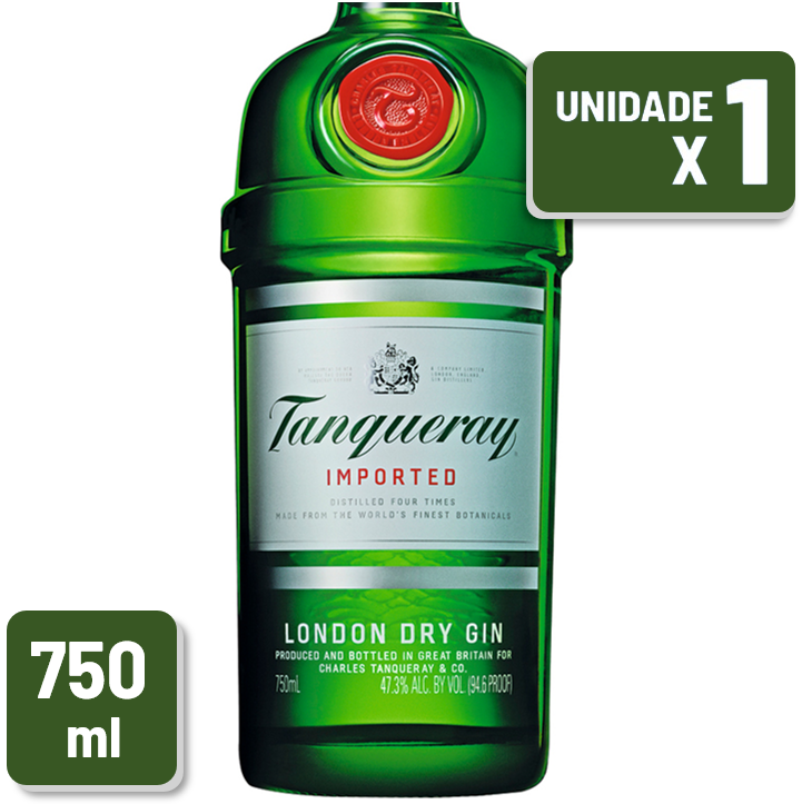 Gin Tanqueray Garrafa Vidro 750ml