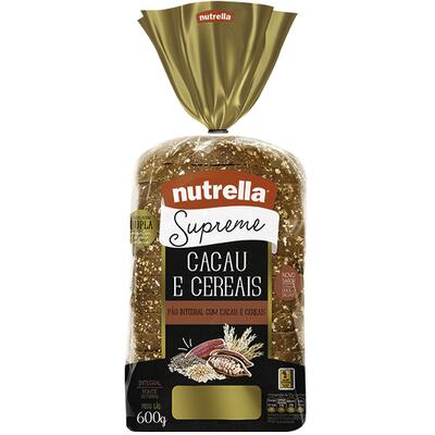 Pão Integral Supreme Nutrella Cacau e Cereais 600g