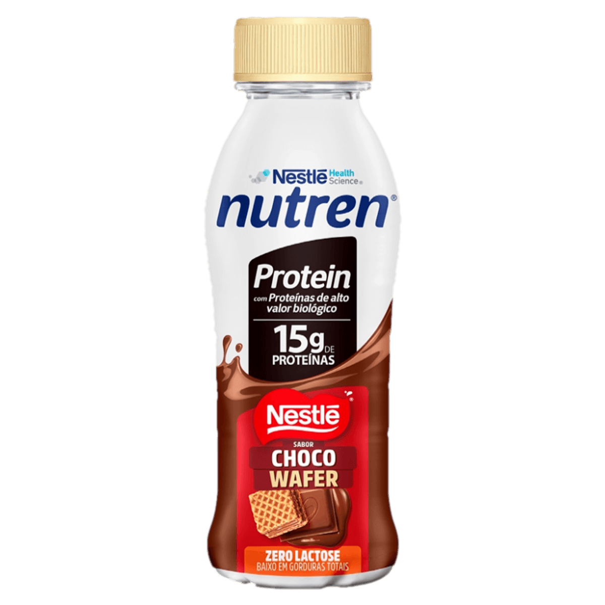 Bebida Láctea NUTREN Choco Wafer 15g de Proteínas Zero Lactose 260ml