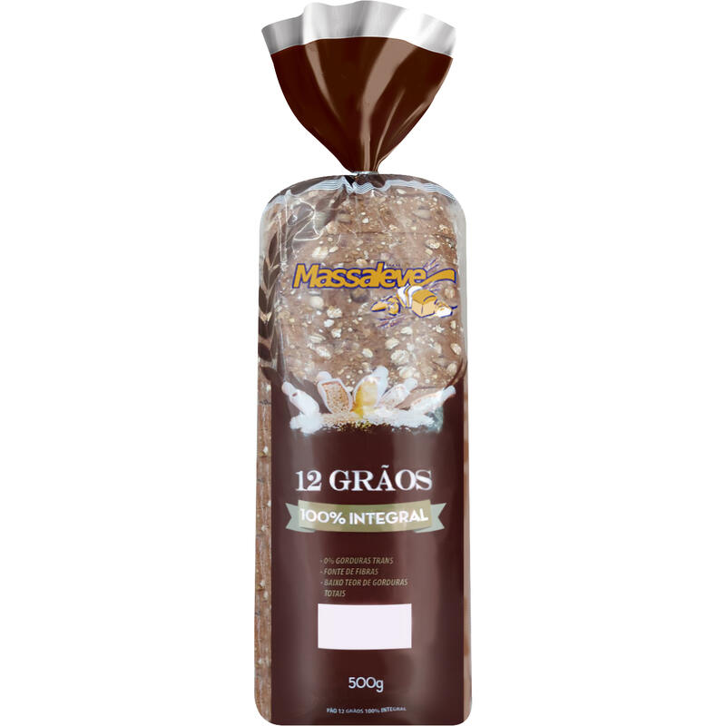 Pão Integral Massaleve 12 Grãos 500g