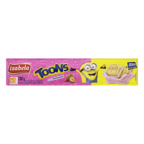 Biscoito Isabela Toons Morango 130g