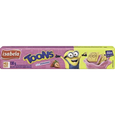 Biscoito Isabela Toons Morango 130g