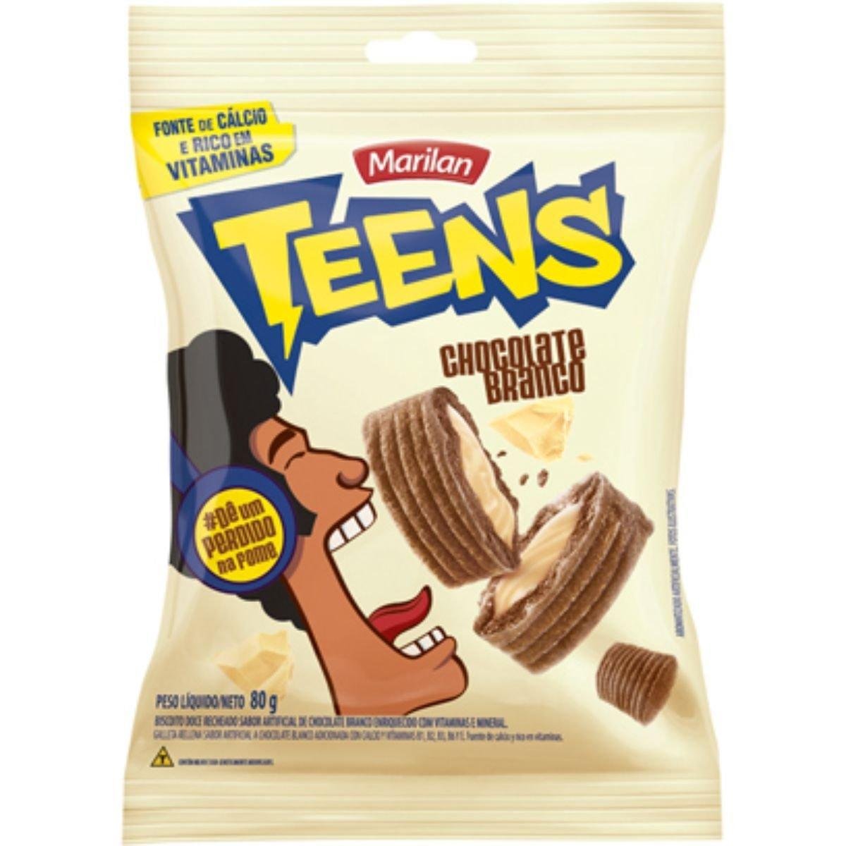 Biscoito Marilan Teens Chocolate Branco 80g