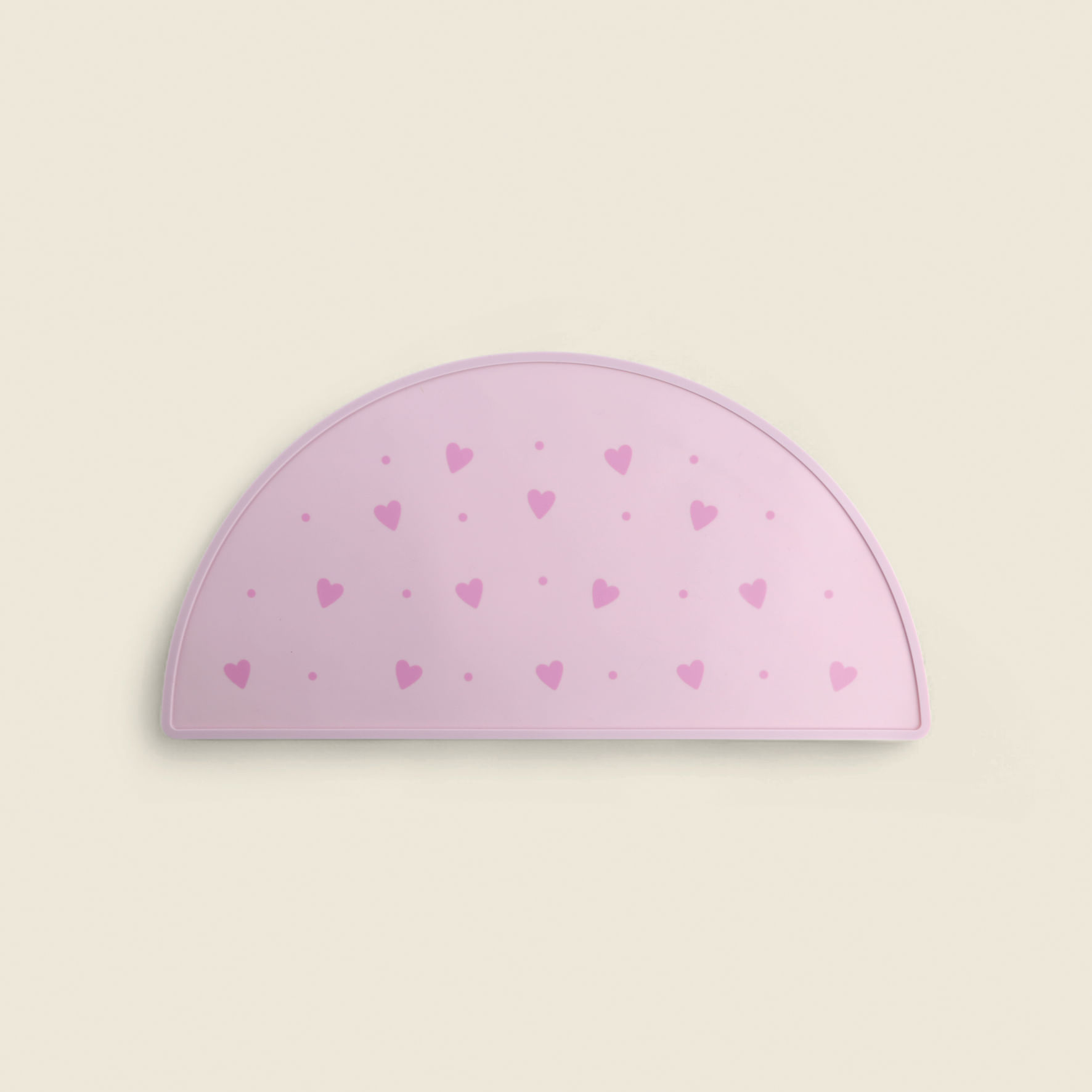 Lugar Americano Silicone Hearts Rosa - A\BABY