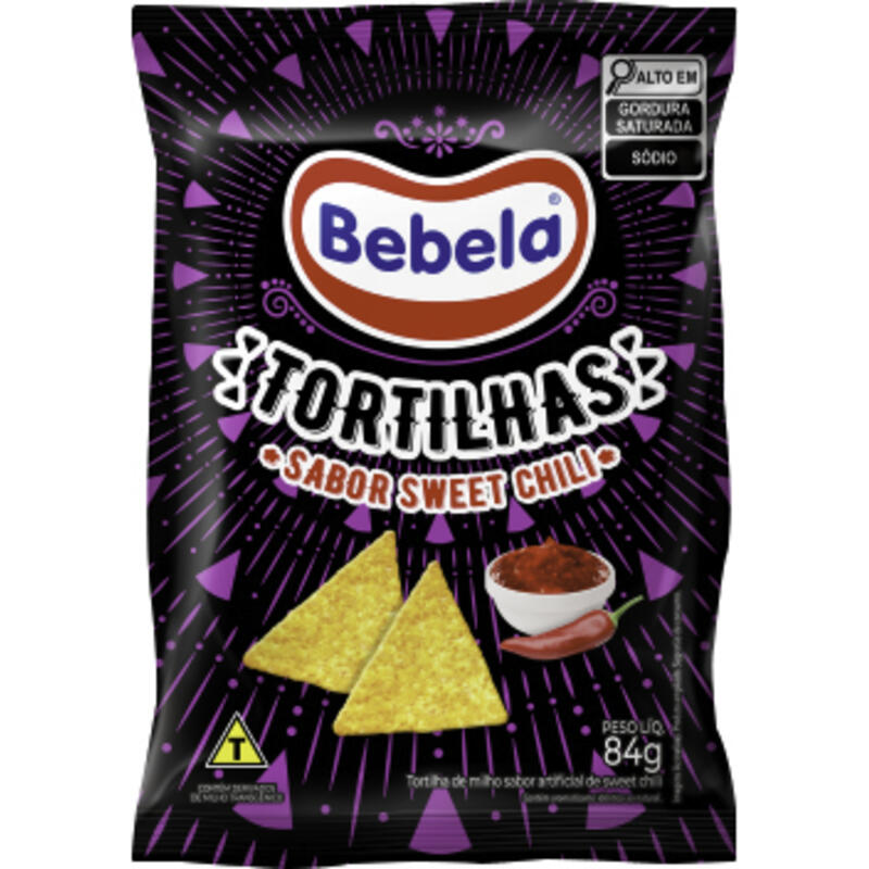 Salgadinho Tortilhas Bebela Sweet Chilli 84g